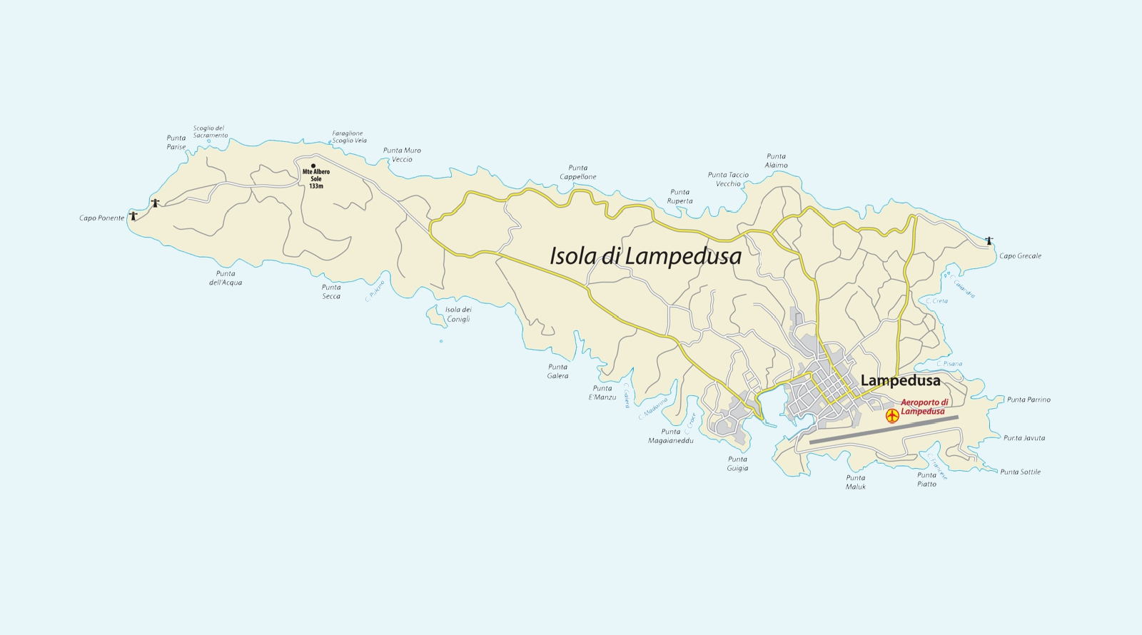 Tour-Gite-Escursioni in barca - nave  a Lampedusa | Crociera diurna : Navigheremo poi verso la meravigliosa Tabaccara, proprio di fronte alla celebre Isola dei Conigli, e continueremo lungo tutta la costa sud, fino ai suggestivi faraglioni del Sacramento.
Crociera notturna: Navigheremo tra scorci mozzafiato, accompagnati dalla luce calda della sera e, con un po’ di fortuna, dal saluto dei delfini. La sosta bagno alla Tabaccara, a quest’ora silenziosa e suggestiva, regala un momento di pace e bellezza autentica.